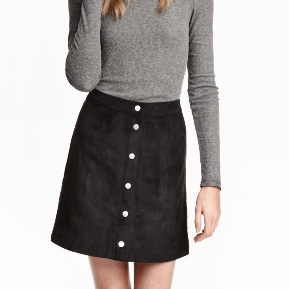 H&M Imitation Suede Skirt